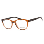 Eyeglasses Calvin Klein CK19572 CRYSTAL AMBER Clear demo lens 1