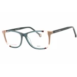 Eyeglasses Carolina Herrera CH 0066 Teal Brown Clear Lens 1 1 1