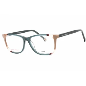 Eyeglasses Carolina Herrera CH 0066 Teal Brown Clear Lens 1 1 1