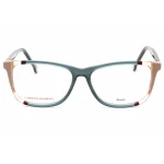 Eyeglasses Carolina Herrera CH 0066 Teal Brown Clear Lens 2 1 1