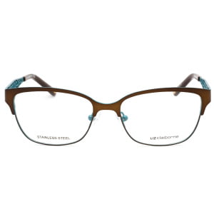 Eyeglasses Liz Claiborne L 643 Brown Green Clear Lens 2