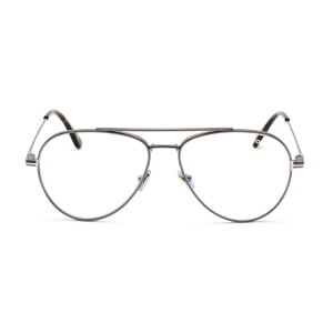 Eyeglasses Tom Ford FT5800 B Shiny Gunmetal Clear Lens 2
