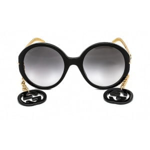 Sunglasses Gucci GG0726S Black Gold Grey Gradient 2 1