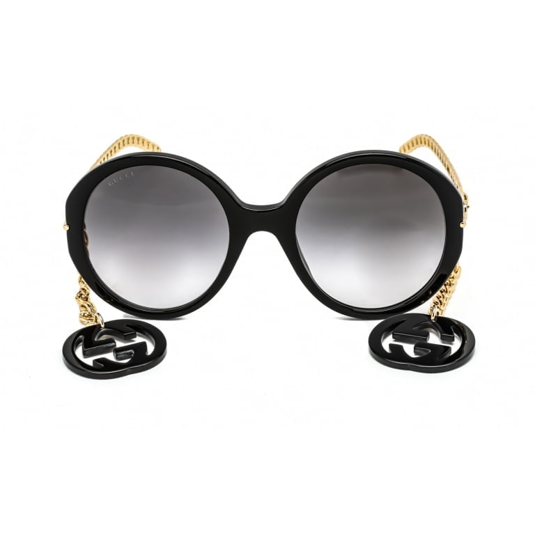 Sunglasses Gucci GG0726S Black Gold Grey Gradient 2 1