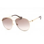 Sunglasses Gucci GG1088S Shiny Gold Gradient Brown 1 1