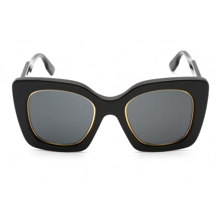 Sunglasses Gucci GG1151S Shiny Black Dark Grey 2 1
