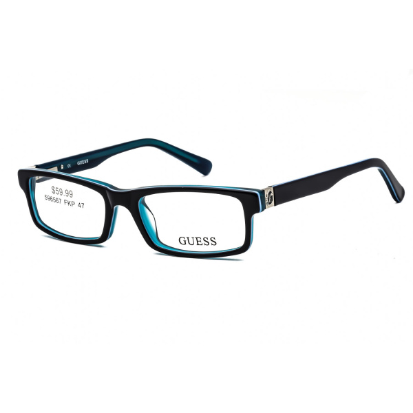 designer glasses frames guess gu 9059 blue clear lenses 1