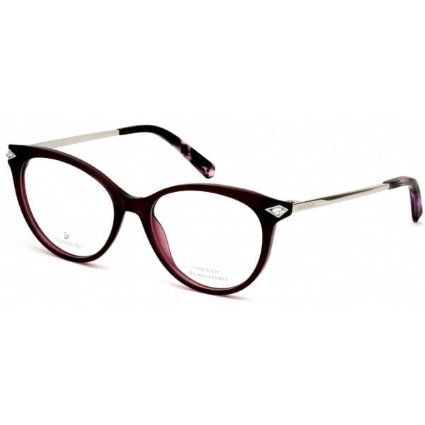 designer glasses frames swarovski sk5312 shinybordeaux 1