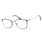 Tom Ford FT5774 D B Eyeglasses shiny gunmetalClearBlue light block lens
